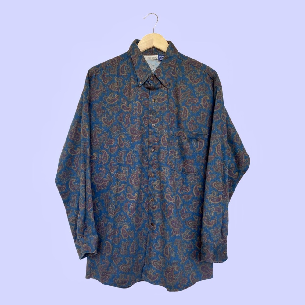 Paisley Flannel Men’s Vintage 90s Button-up
